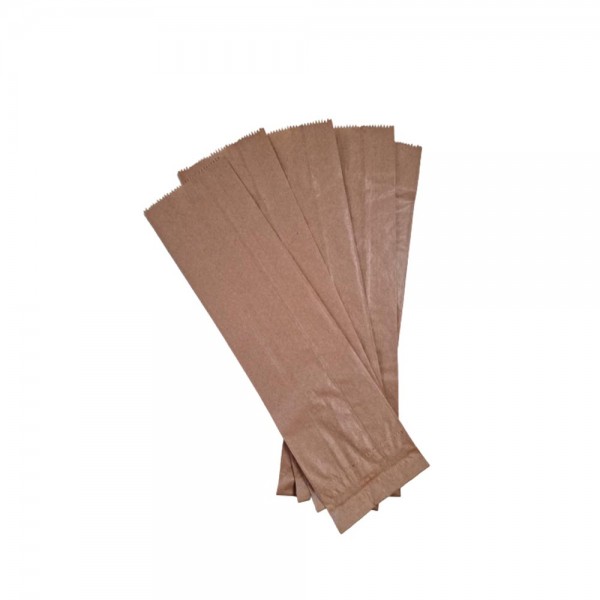 ▶️Bolsa para Bocadillo Kraft antigrasa (9X32+5cm) - Bolsas de papel
